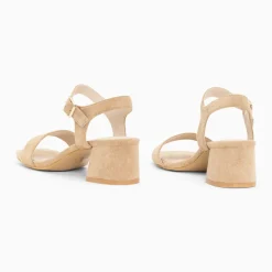 Sandales à talon Laurie beiges