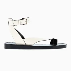 Sandales Amanda ivoire minimalistes à passe-pouce