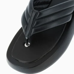 Tongs Inna noires à semelle oversize